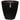 Capi Vaso afunilado Urban Tube 55x52 cm preto KBLT802