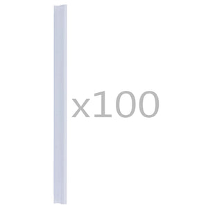 100 pcs clipes para faixas de vedação PVC transparente