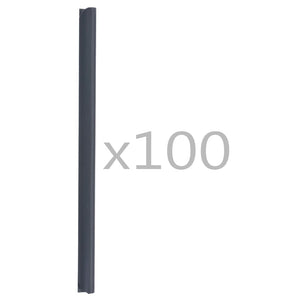 100 pcs clipes para faixas de vedação PVC antracite