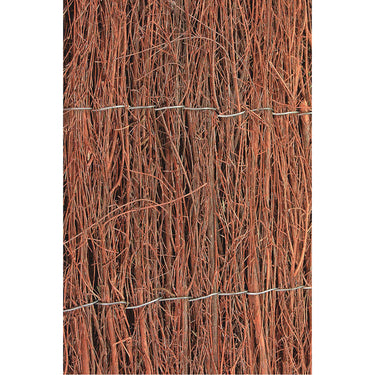 Nature 2 pcs painéis de vedação jardim urze 1x5 m 1 cm de espessura