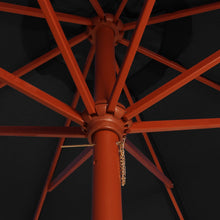 Carica l&#39;immagine nel visualizzatore di Gallery, Guarda-sol com mastro de madeira 300x258 cm preto
