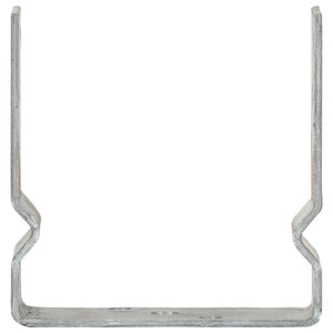 Âncoras de vedação 2 pcs 14x6x15 cm aço galvanizado prateado