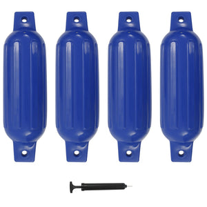 Defensas de barco 4 pcs 41x11,5 cm PVC azul