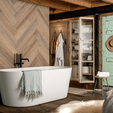 WallArt Tábuas c/ aspeto de madeira natural carvalho castanho latte