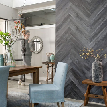 WallArt Tábuas com aspeto madeira celeiro carvalho cinzento