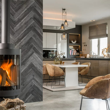 WallArt Tábuas com aspeto madeira celeiro carvalho cinzento