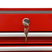 Carica l&#39;immagine nel visualizzatore di Gallery, Carrinho de ferramentas com 14 gavetas aço vermelho
