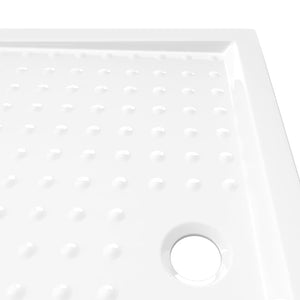 Base de chuveiro com pontos 80x100x4 cm ABS branco