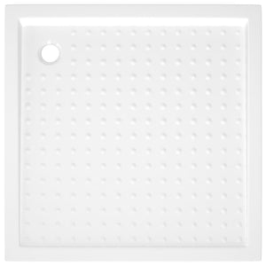 Base de chuveiro com pontos 80x80x4 cm ABS branco