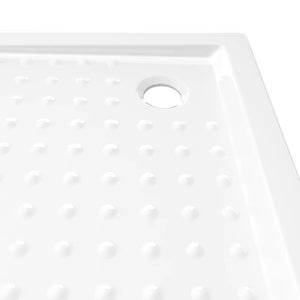 Base de chuveiro com pontos 80x80x4 cm ABS branco