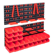 Carica l&#39;immagine nel visualizzatore di Gallery, 103 pcs kit caixas arrumação c/ painéis parede vermelho e preto
