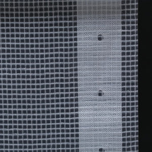 Lonas em tecido imitação de gaze 2 pcs 260 g/m² 3x3 m branco