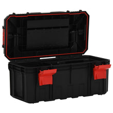 Carregar imagem no visualizador da galeria, Caixa de ferramentas 55x28x26,5 cm preto e vermelho
