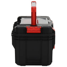 Carregar imagem no visualizador da galeria, Caixa de ferramentas 55x28x26,5 cm preto e vermelho
