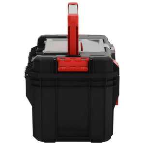 Caixa de ferramentas 55x28x26,5 cm preto e vermelho