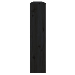 Cobertura de radiador 169x19x84 cm pinho maciço preto