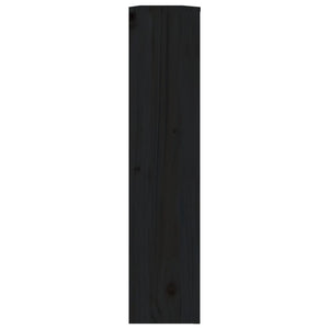 Cobertura de radiador 153x19x84 cm pinho maciço preto