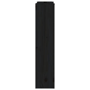 Cobertura de radiador 210x21x85 cm pinho maciço preto