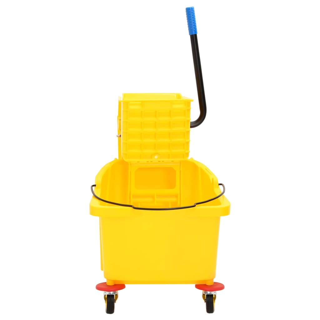 Balde de esfregona com capacidade de balde dupla espremedor 26L 78x45x95 cm  laranja e azul