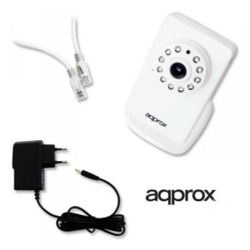 Câmara IP approx! APPIP03HDP2P HD IR P2P micro SD Wifi Branco