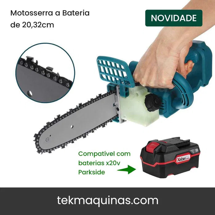 Motosserra a Bateria de 8" polegadas 20cm para baterias x 20v