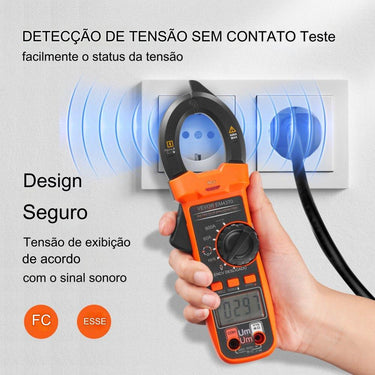 Amperímetro de Garra Multímetro de Garra 5999 Contagens