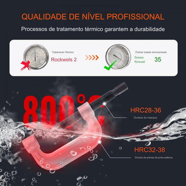 Conjunto de Ferramentas de Imprensa de Junta Esférica 25 Peças