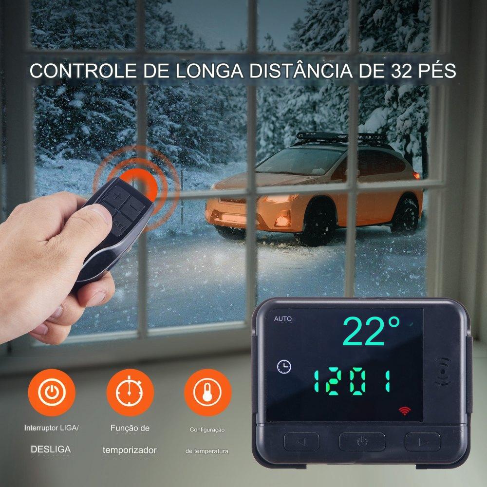 Aquecedor de Ar Diesel 8 kW 12V com Controle Bluetooth