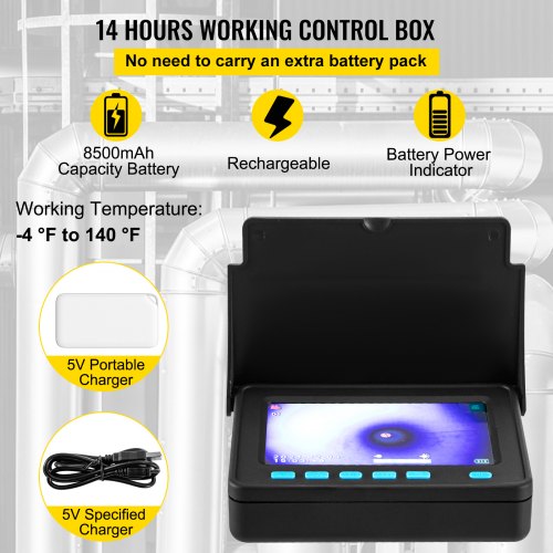 Endoscópio/Borescópio industrial com Câmara de inspeção de 50 mt envio gratis