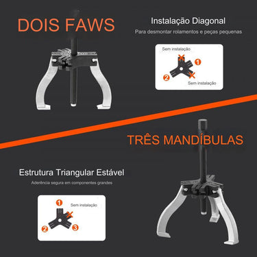 Conjunto de Ferramentas de Extração de Rolamentos (2 Peças)