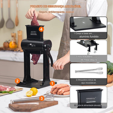 Máquina de Amaciar Carne em Aço Inoxidável 420