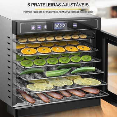 Desidratador de Alimentos 6 Estantes 600W