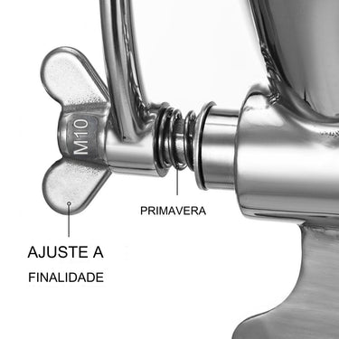 Moinho Manual de Grãos Sementes e Café em Aço Inoxidável