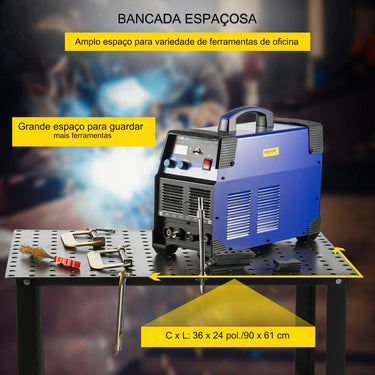 Mesa de Soldadura  0.9x0.61m Mesa Perfurada para Bancada