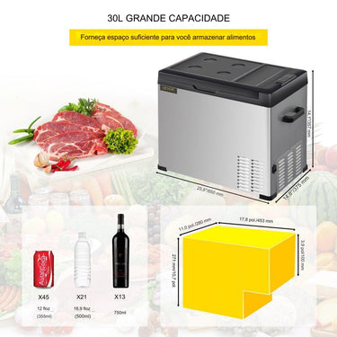 Caixa de Refrigerador Elétrico  30L