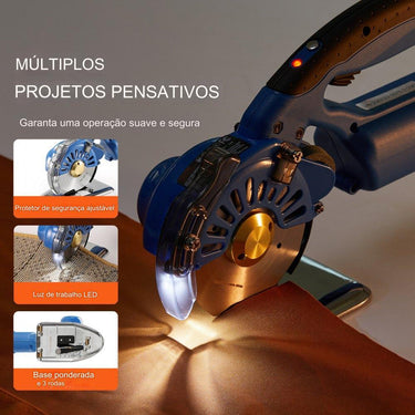 Tesoura Elétrica Rotativa sem Fio  5 Velocidades