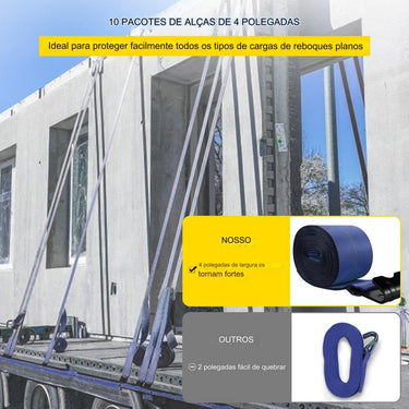 Conjunto de Cintas de Amarração para Camiões