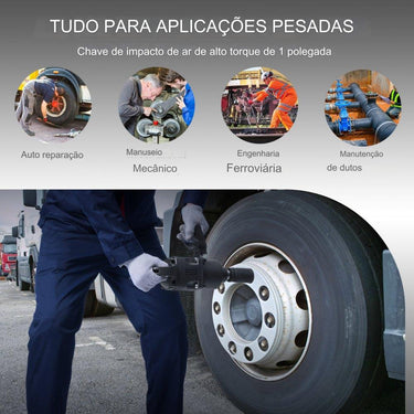 Chave de Impacto de Ar  - Máx. Torque de 3701Nm