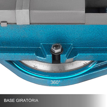 Morsa de Precisão de 4 Polegadas com Base Giratória de 360º CNC