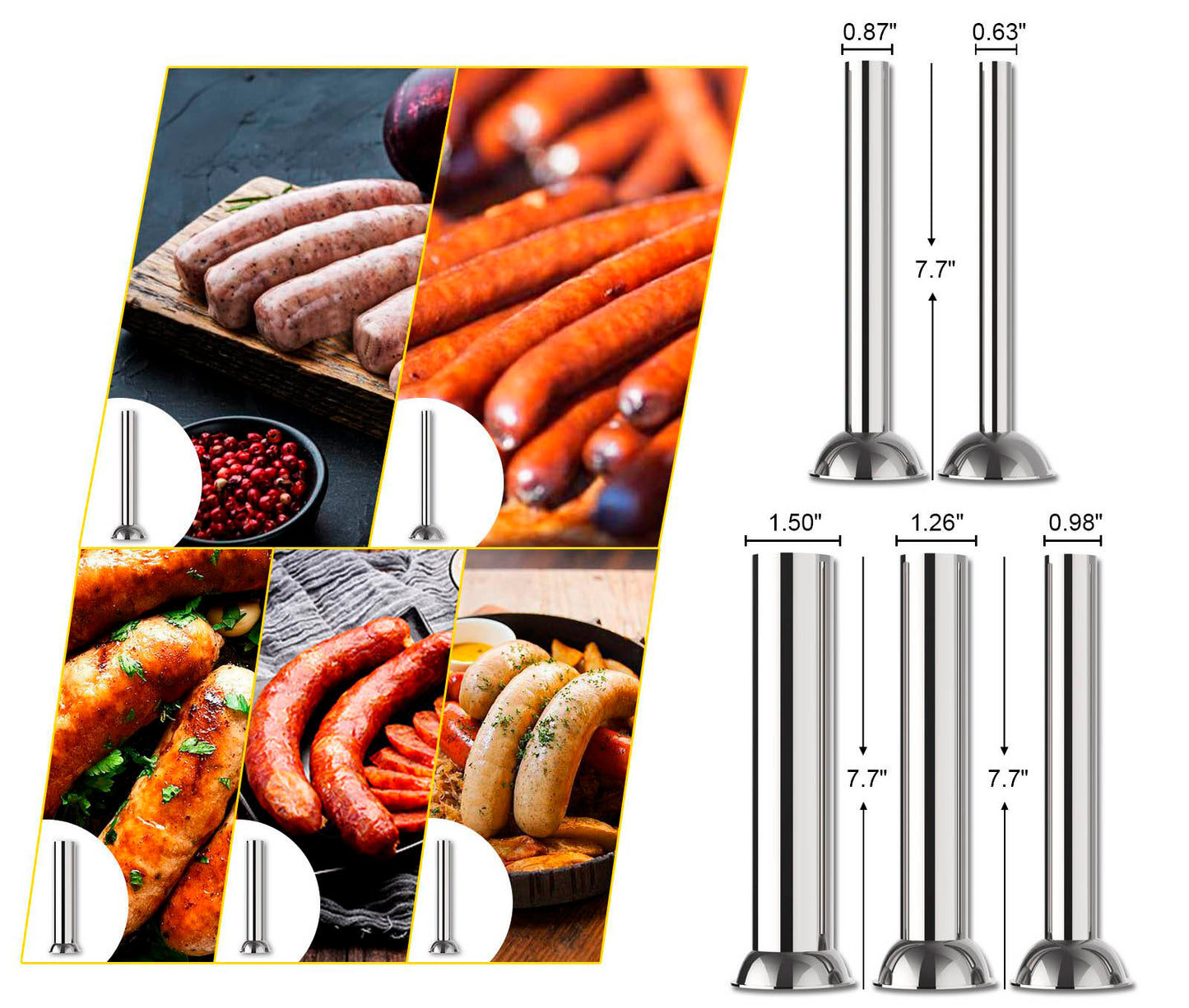 Máquina para Encher Salsichas enchidos chouriças elétrica