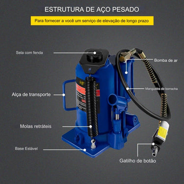 Macaco Pneumático de 20 Toneladas para Caminhões