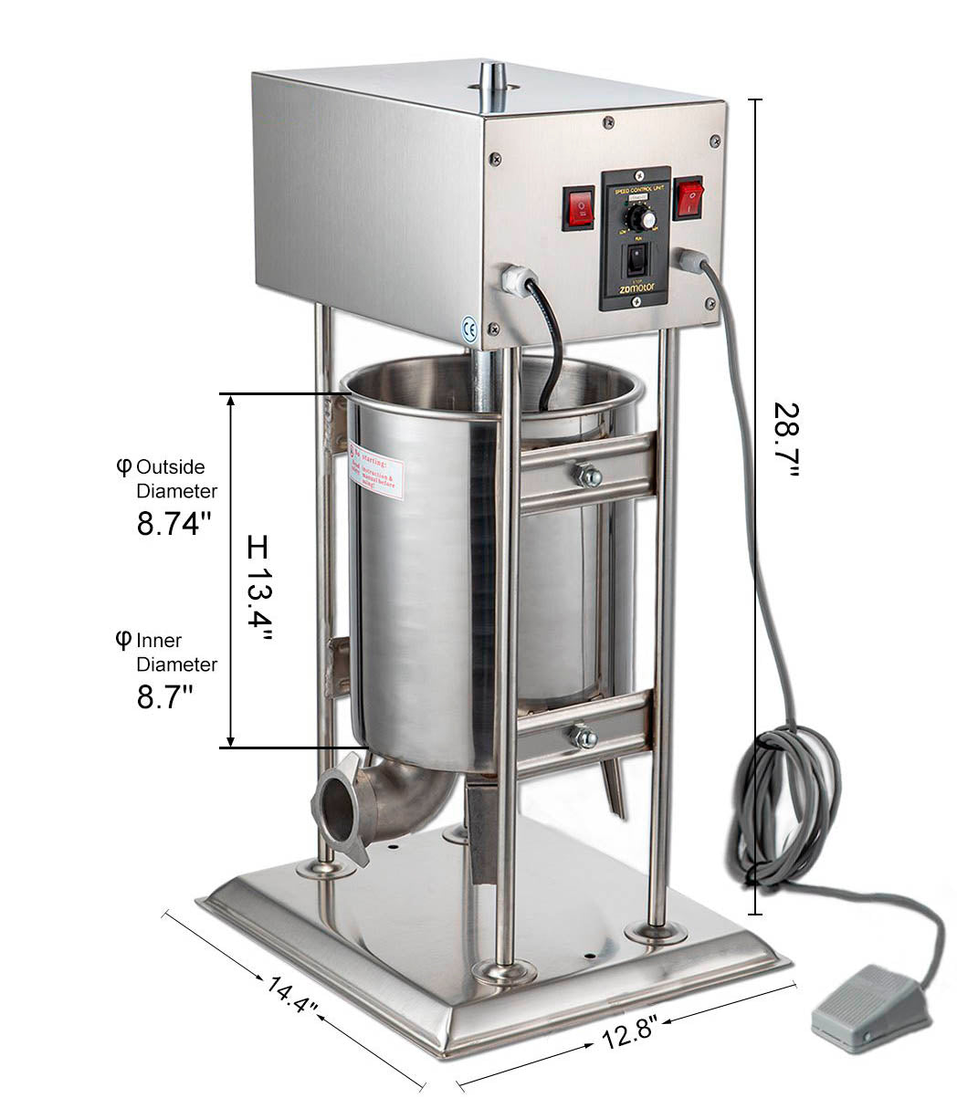 Máquina para Encher Salsichas enchidos chouriças elétrica