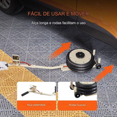 Macaco Pneumático para Automóveis de 6 Toneladas