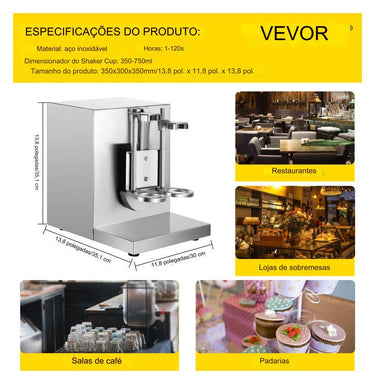 Misturador de Milk-Shake Ajustável