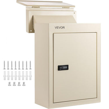 Caixa de Correio de Embutir 32x16x43cm Bege