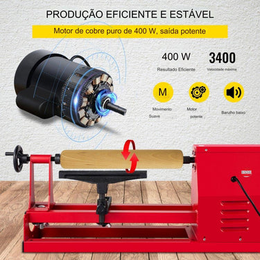 Torno de Madeira (350mm 175cm)