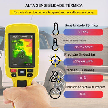 Câmara Termográfica Infravermelha LCD