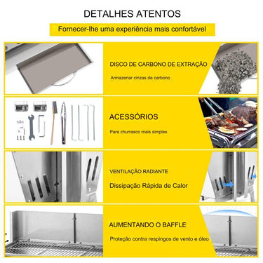 Grelhador de Leitão e Cordeiro 60kg 25W