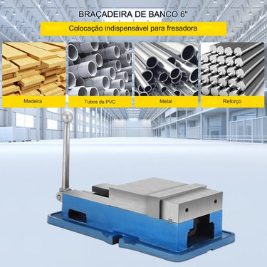 Morsa de Bancada para Máquinas de 150mm 6 Polegadas