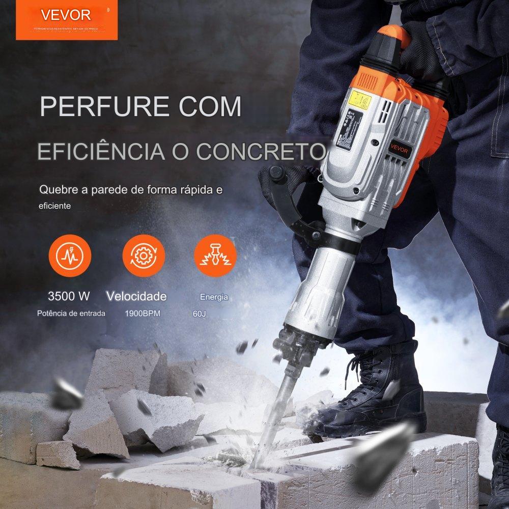 Martelo Demolidor  demoliçao - 3500W 60J